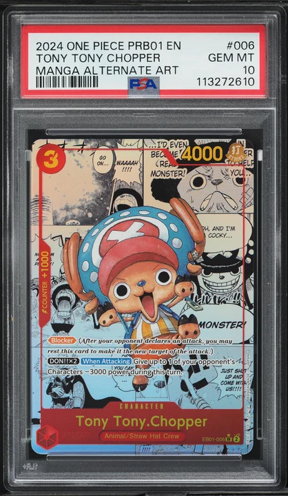 The Best Vol. 1 Tony Chopper Alt Art #EB01-006 (orig. EB01 Memorial Collection) PSA 10