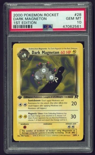 2000 Team Rocket 1st Edition Dark Magneton #11 PSA 10