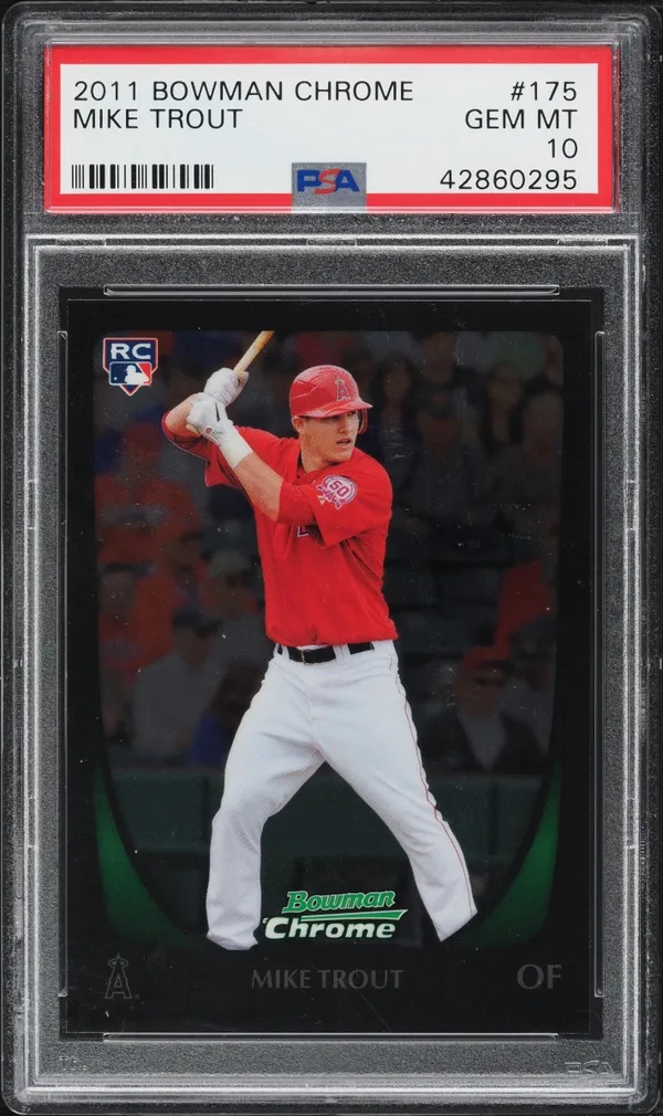 2011 Bowman Chrome Mike Trout #175 PSA 10