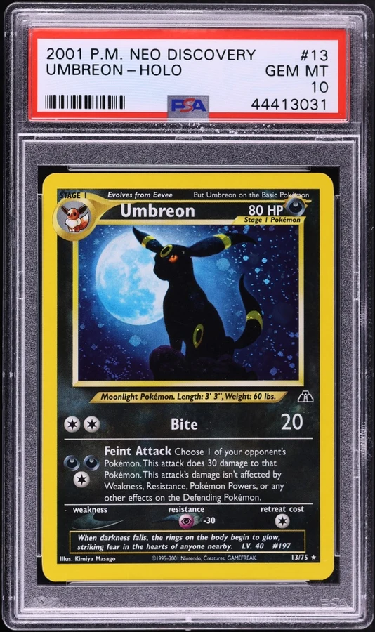 2001 Neo Discovery Umbreon #13 (Unlimited) PSA 10