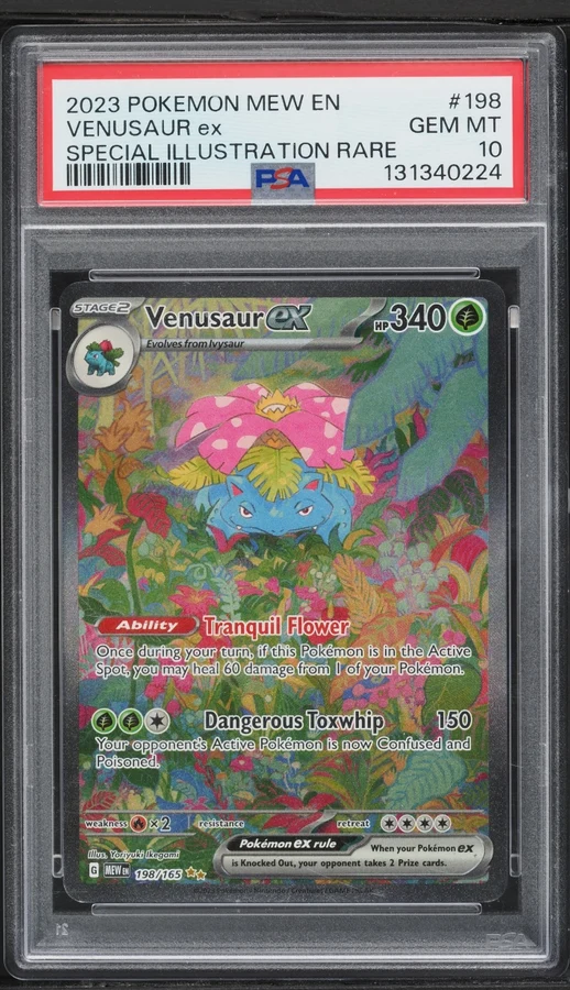 2023 Pokemon 151 Venusaur ex (SIR) #198 PSA 10