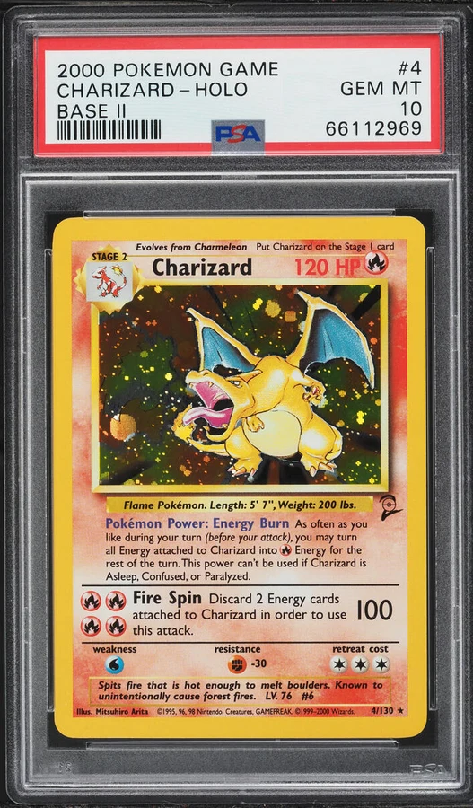 2000 Base Set 2 Charizard #4 PSA 10