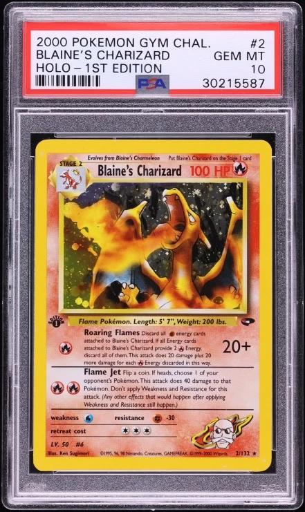 2000 Gym Challenge 1st Edition Blaine's Charizard #2