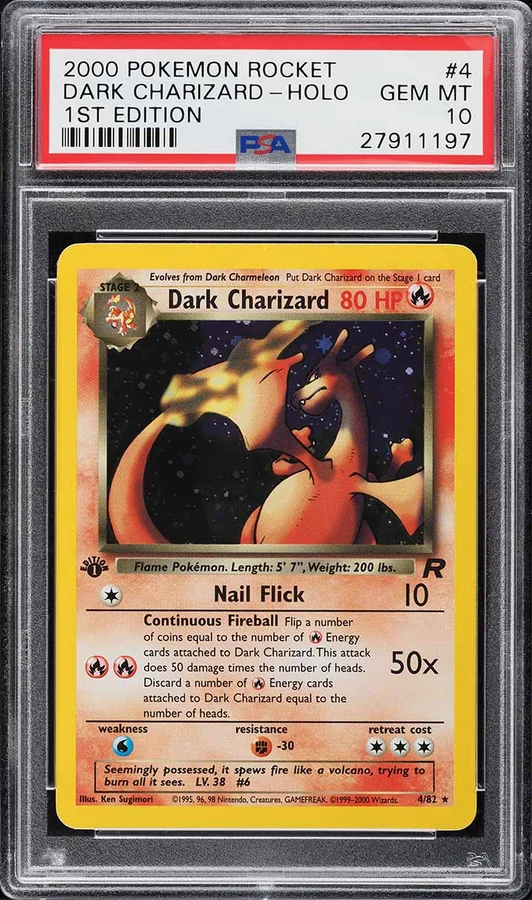 2000 Team Rocket 1st Edition Dark Charizard #4