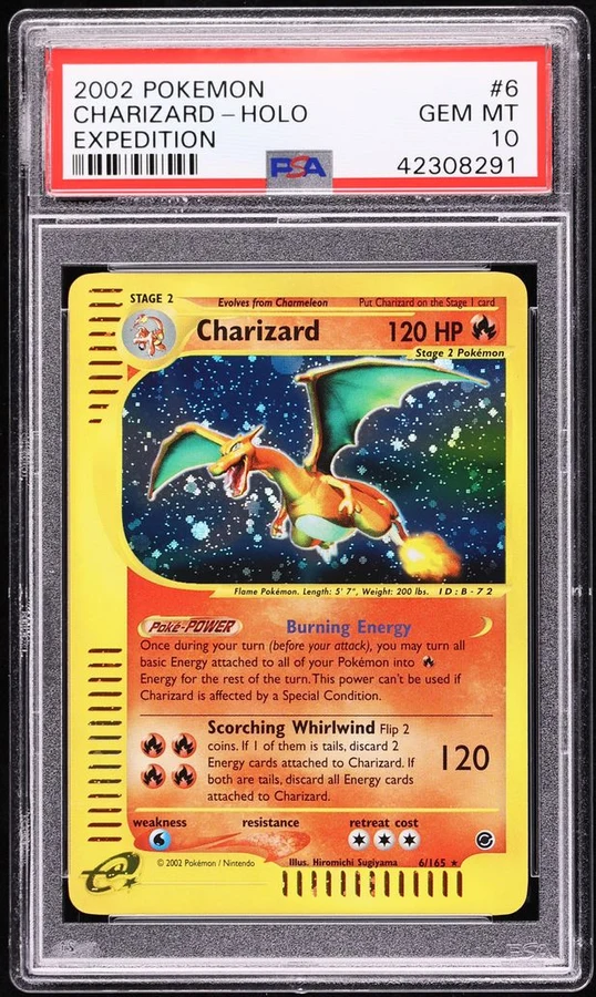 2002 Expedition Charizard #6 PSA 10