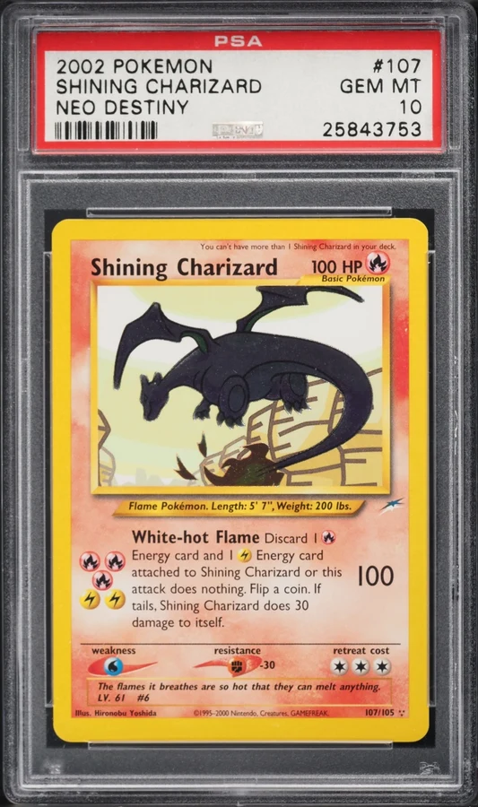 2002 Neo Destiny Shining Charizard #107 PSA 10