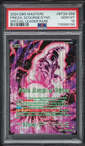 2024 Dragon Ball Super Masters Beyond Generations Frieza, Scourge PSA 10