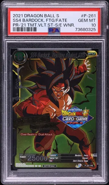 2021 Dragon Ball Super Tournament Promo SS4 Bardock Fighting Against Fate #P-261 PSA 10