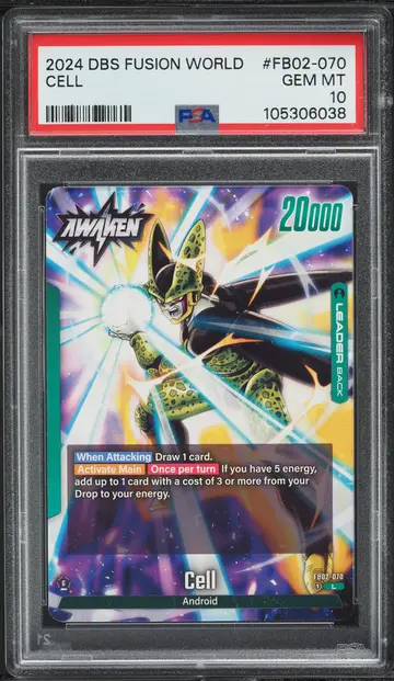 2024 Dragon Ball Super Fusion World Blazing Aura Cell #FB02-070 PSA 10
