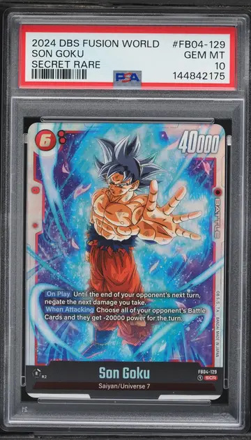 2024 Dragon Ball Super Fusion World Ultra Limit Son Goku SCR #FB04-129 PSA 10