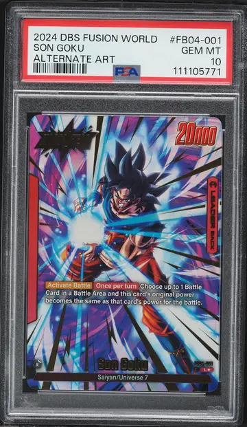 2024 Dragon Ball Super Card Game Fusion World Ultra Limit Alt Art Son Goku #FB04-001 PSA 10