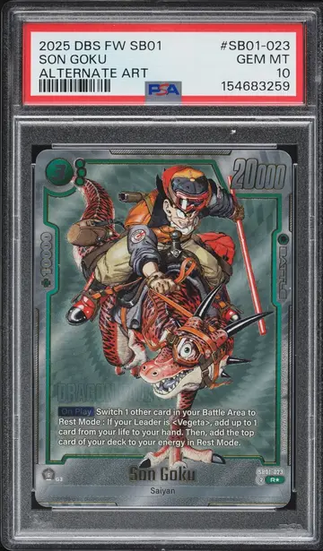 2025 Dragon Ball Super Fusion World Manga Booster 01 Son Goku #SB01-023 PSA 10